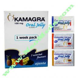 Kamagra Oral Jelly 100 - Sildenafil Citrate - Ajanta Pharma, India
