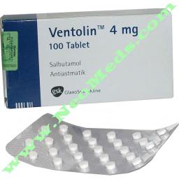Ventolin 4 mg - Salbutamol - GlaxoSmithKline, Turkey